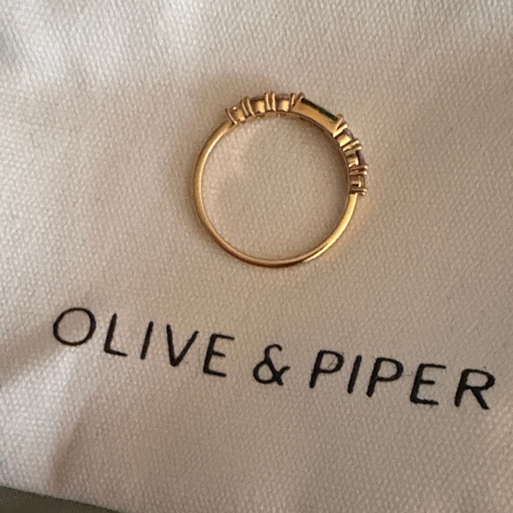 14k Gold plated Ring size 6 Olive & Piper - Picture 5 of 5